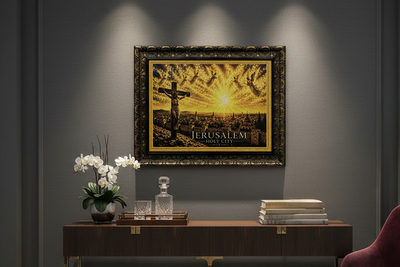 Crucifixion over the Holy City