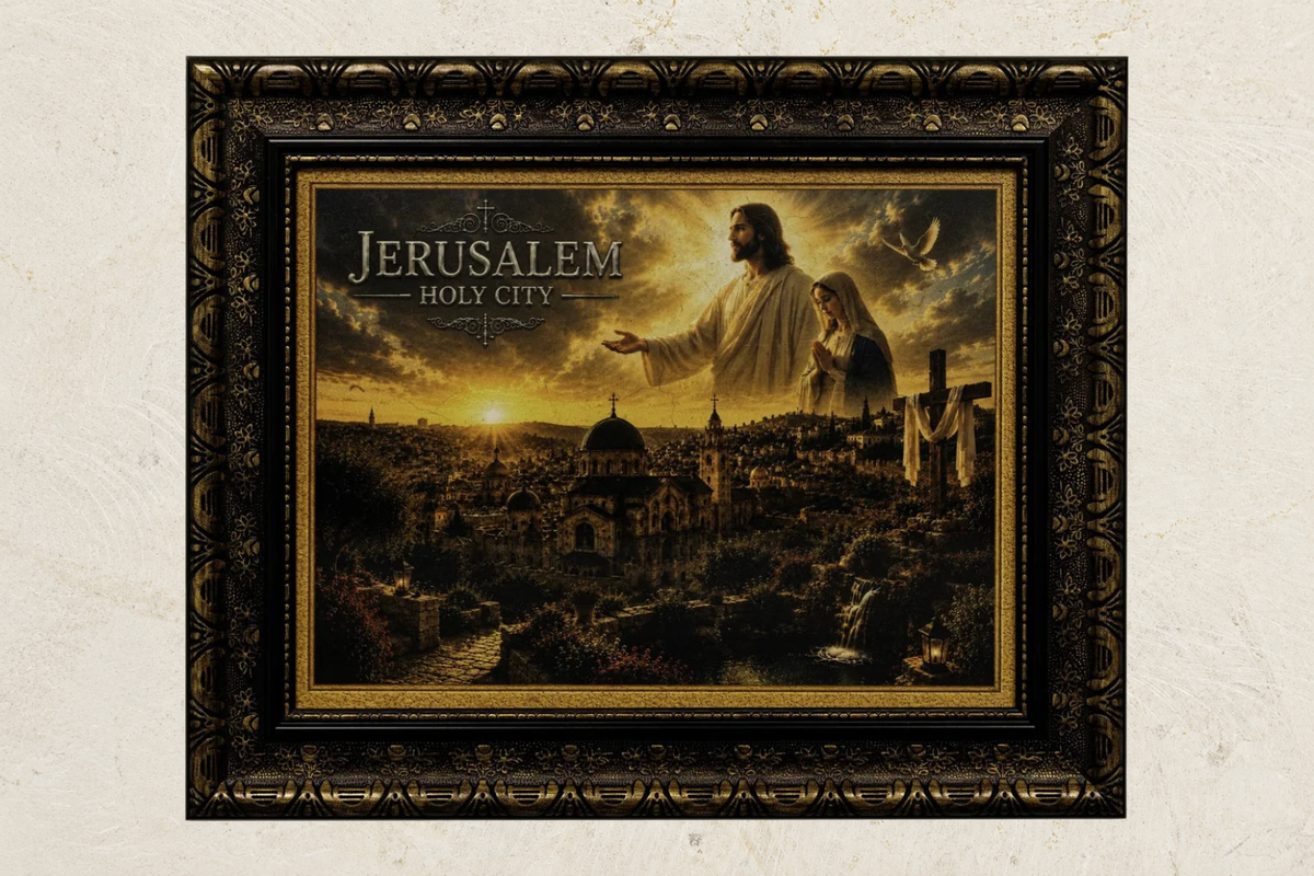 Jerusalem Holy City – Jesus & Mary Wall Art