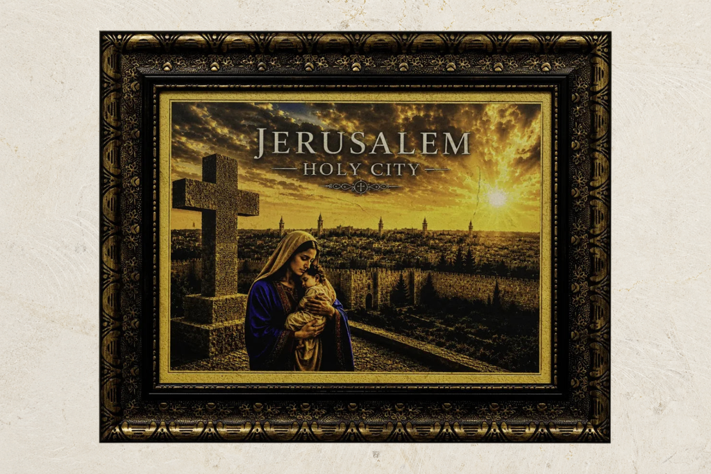 Mary & Child Jesus – Jerusalem Holy City