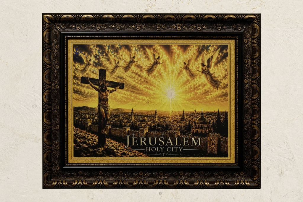 Crucifixion over the Holy City
