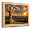 Jerusalem Holy City - Cross at Sunset