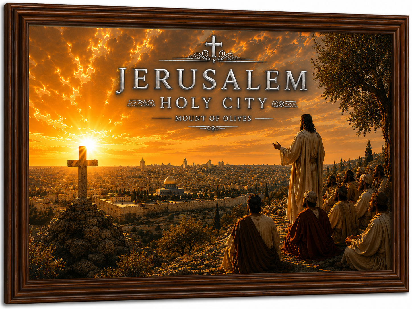 Jesus & His Disciples – Mount of Olives, Jerusalem Holy City