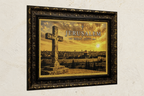 Jerusalem Holy City - Cross at Sunset