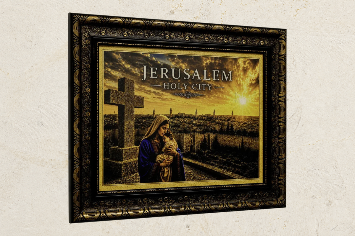Mary & Child Jesus – Jerusalem Holy City