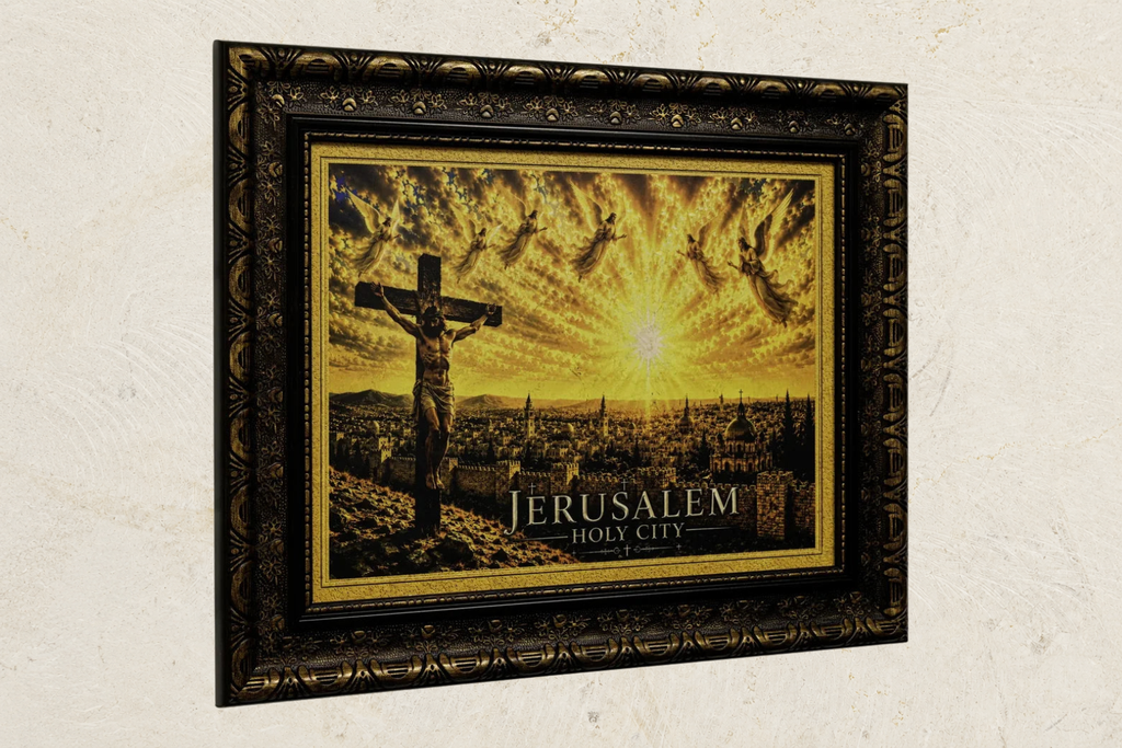 Crucifixion over the Holy City