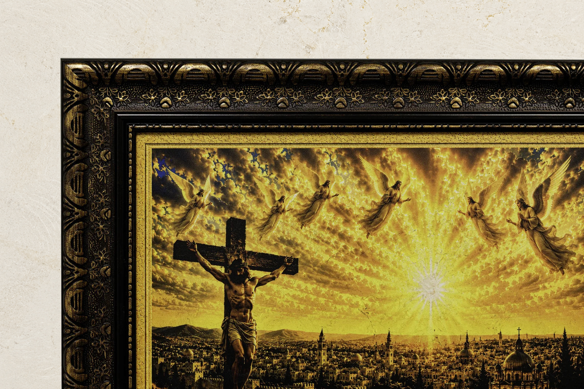 Crucifixion over the Holy City