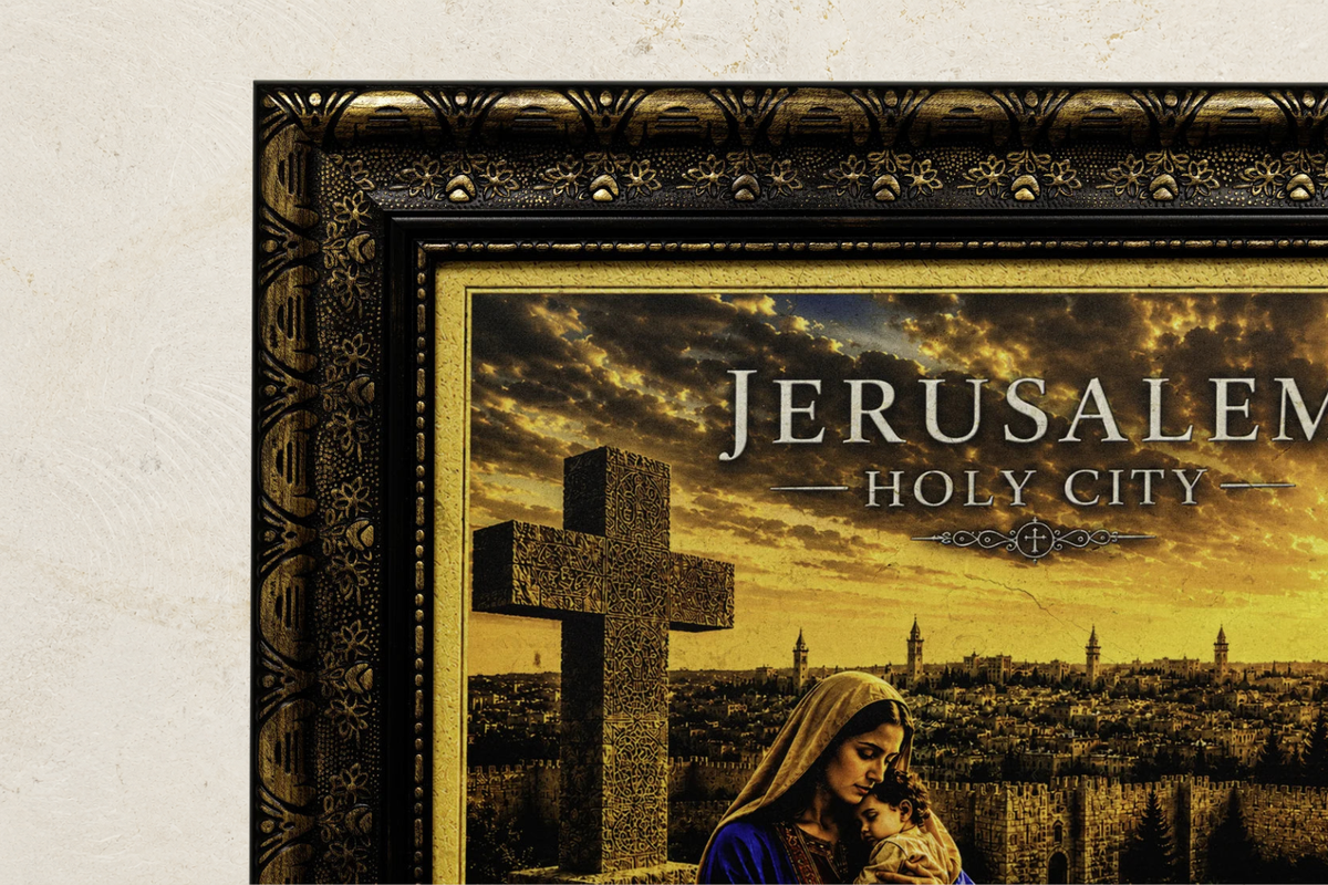 Mary & Child Jesus – Jerusalem Holy City