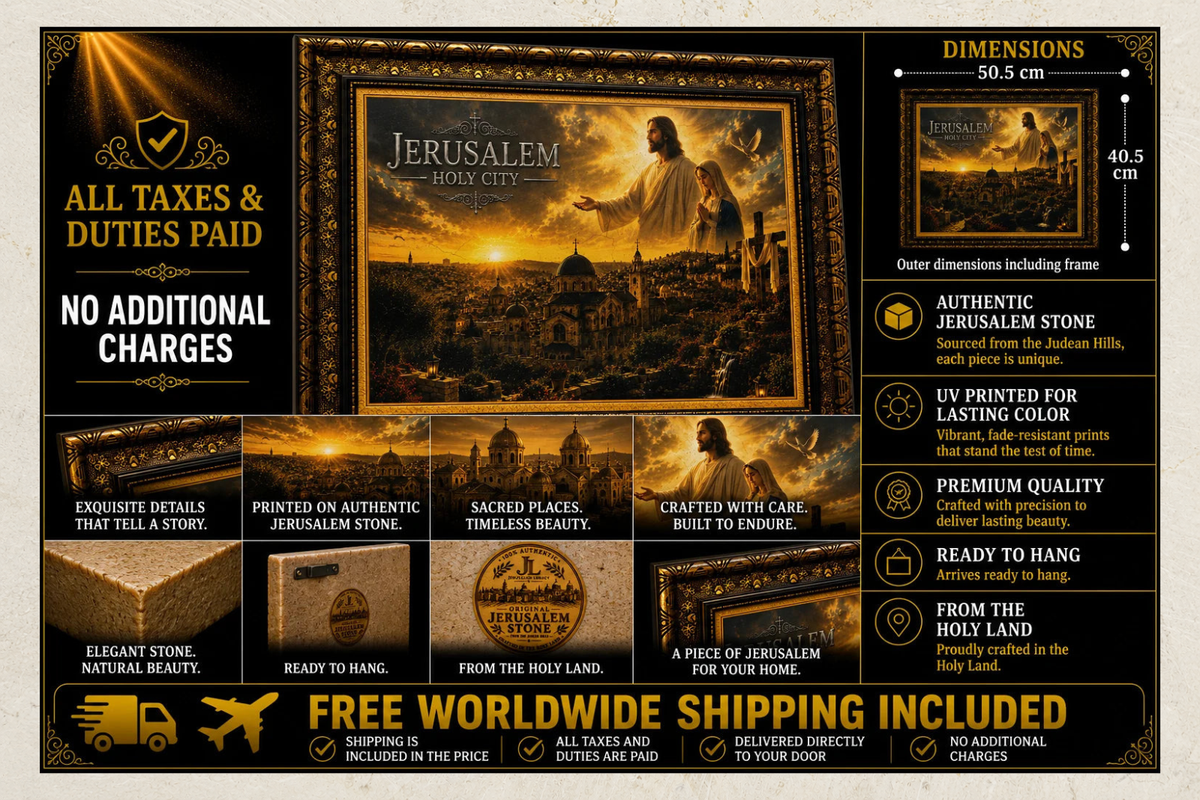 Jerusalem Holy City – Jesus & Mary Wall Art