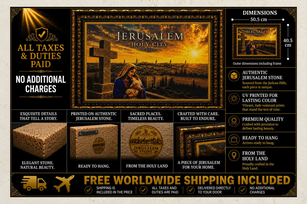 Mary & Child Jesus – Jerusalem Holy City