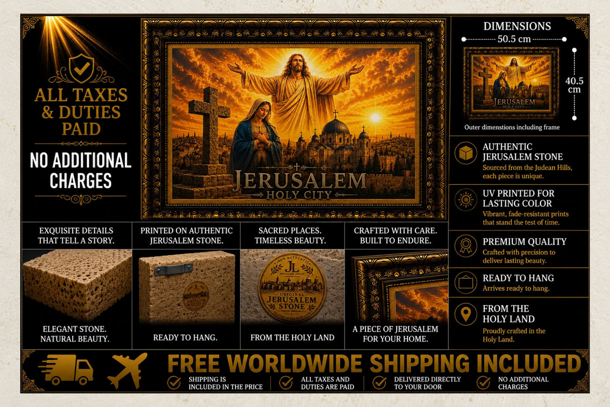 Jesus, Mary & Cross – Jerusalem Holy City