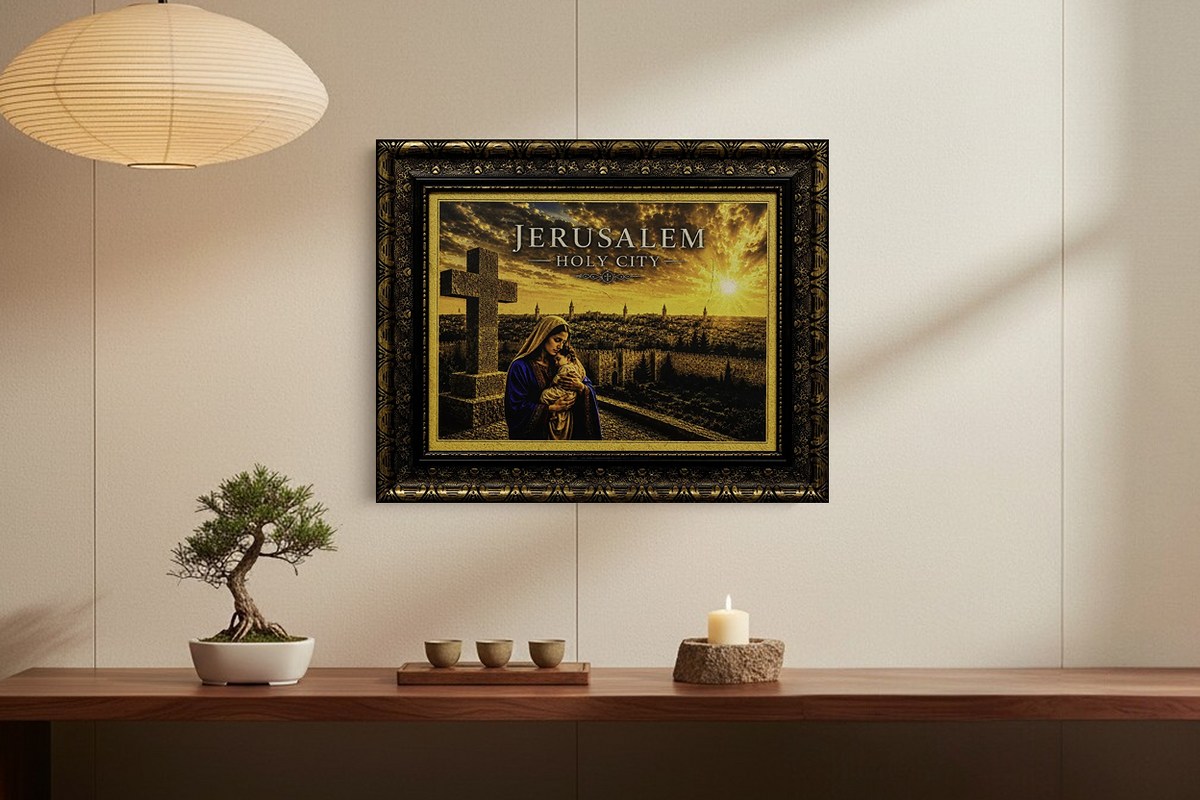 Mary & Child Jesus – Jerusalem Holy City