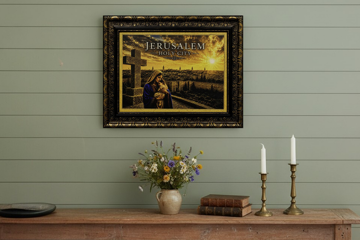 Mary & Child Jesus – Jerusalem Holy City