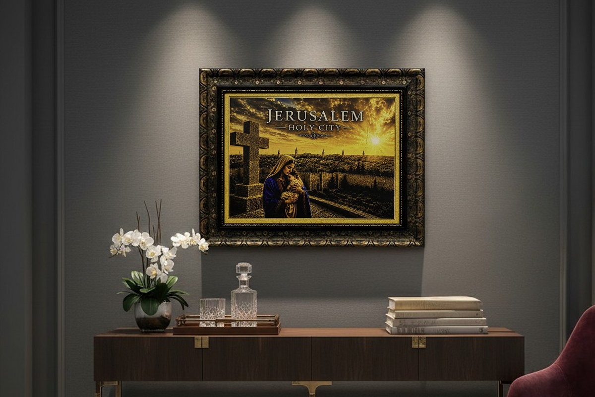 Mary & Child Jesus – Jerusalem Holy City