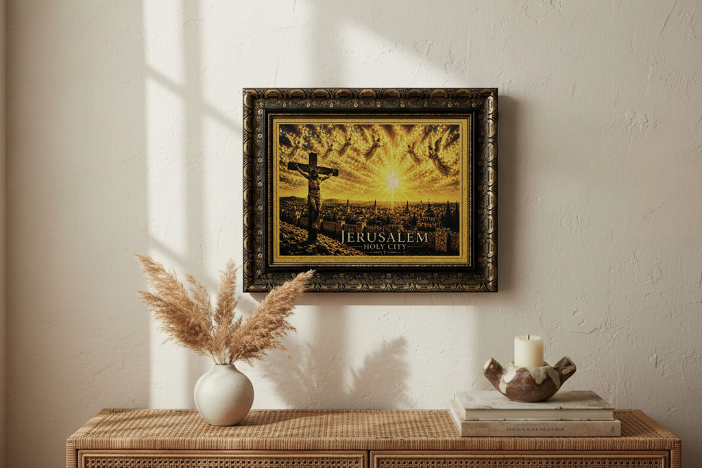 Crucifixion over the Holy City