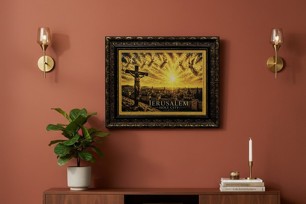Crucifixion over the Holy City