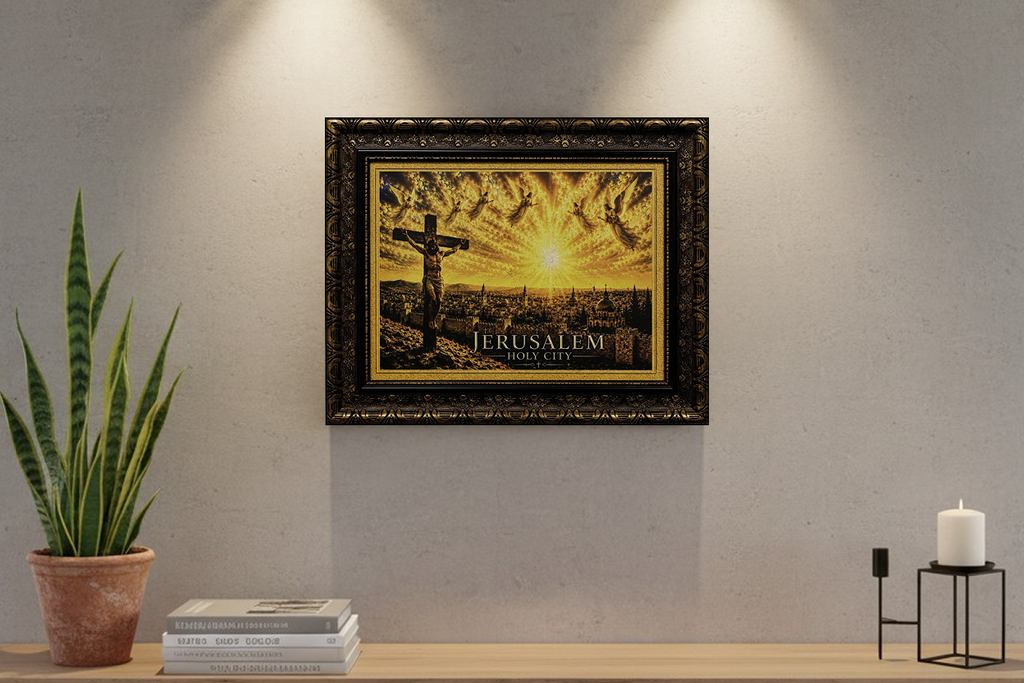 Crucifixion over the Holy City
