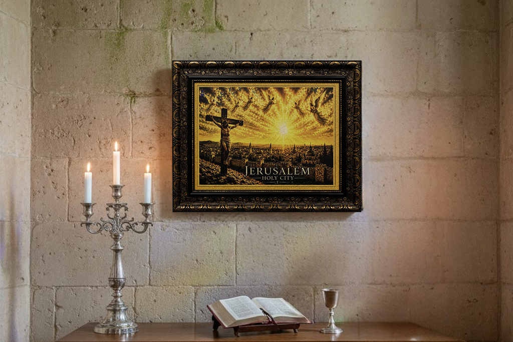 Crucifixion over the Holy City