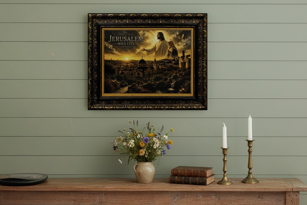 Jerusalem Holy City – Jesus & Mary Wall Art