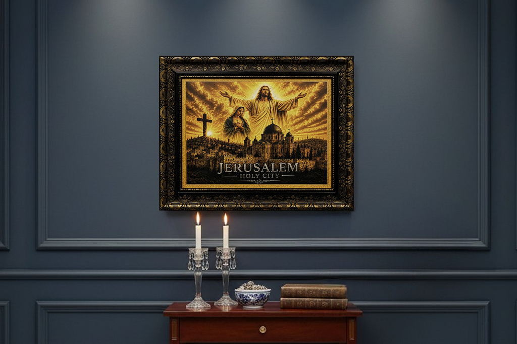 Jesus, Mary & Cross – Jerusalem Holy City
