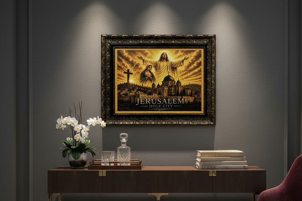 Jesus, Mary & Cross – Jerusalem Holy City
