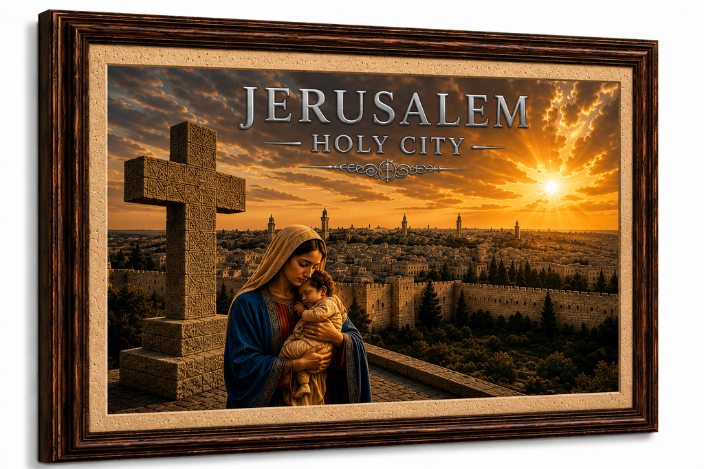 Mary & Child Jesus – Jerusalem Holy City