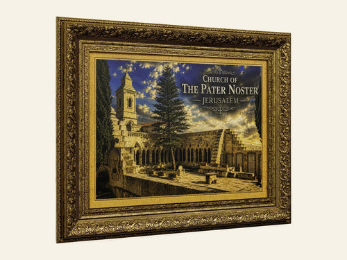 Church of the Pater Noster – Jerusalem Stone Wall Art - side view
