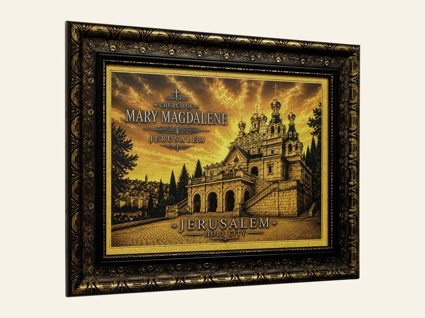 Church of Mary Magdalene – Jerusalem Holy City - side view