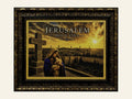 Mary   Child Jesus – Jerusalem Holy City - framed Jerusalem stone wall art