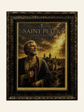 Saint Peter – Jerusalem Holy City - framed Jerusalem stone wall art