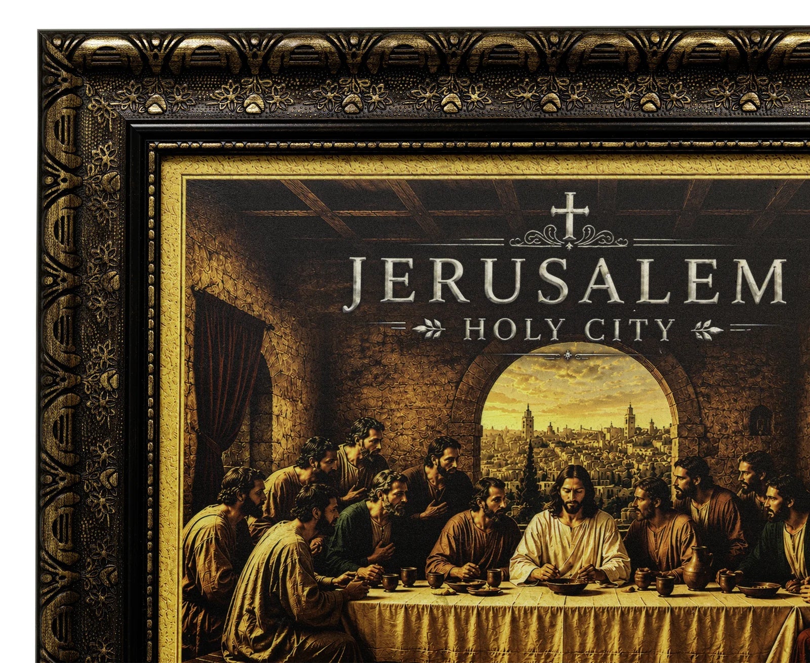 The Last Supper – Jerusalem Holy City - frame detail