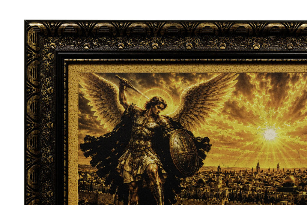 Archangel Michael – Guardian of Jerusalem Holy City - frame detail