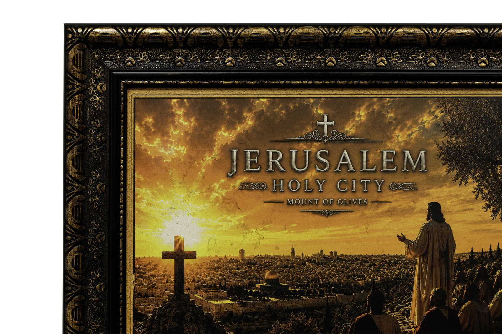 Jesus   His Disciples – Mount of Olives, Jerusalem Holy City - frame detail