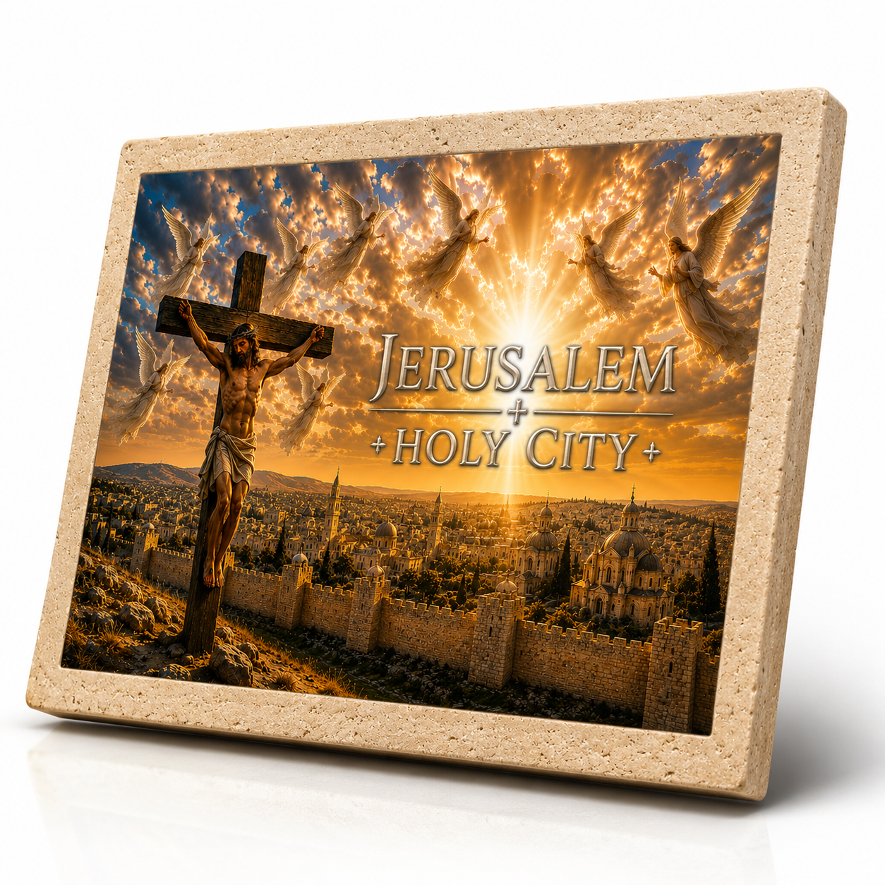 Crucifixion over the Holy City
